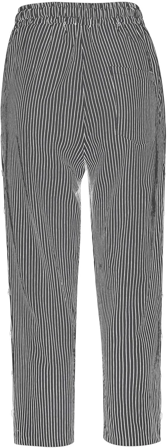 Capri Linen Pants Women Casual Summer Drawstring Elastic High Waist Linen Pant Straight Wide Leg Cropped