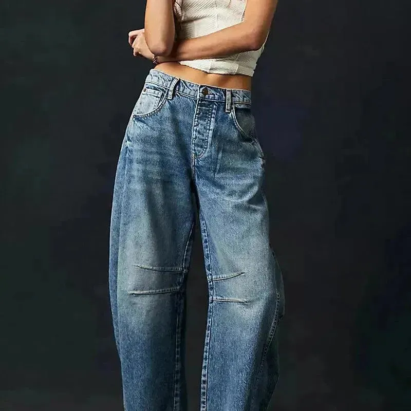 Fashion Loose Wide-leg Pants Summer Sports Straight  Casual Cotton Trousers Women's Trouser Pant