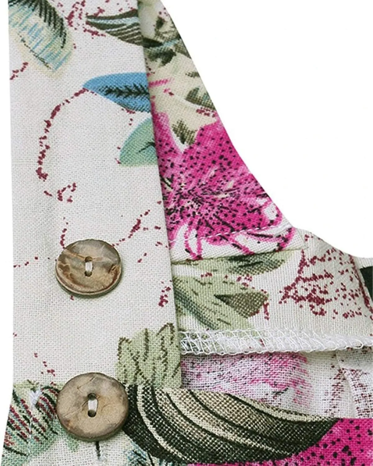 Jumpsuits for Women Summer 2024 Patchwork Dual Pocket Dressy Jumpsuit Boho Print Wide Leg One Piece Overalls Rompers