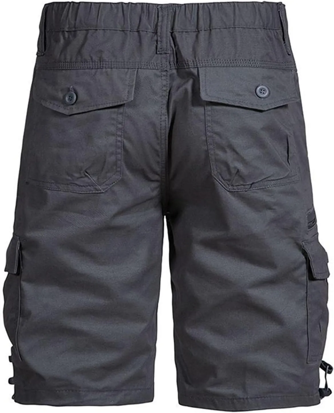 Mens Cargo Shorts 2025 Summer Casual Shorts Long Tactical Short Elastic Waist Work Short Pockets Plus SizeShorts