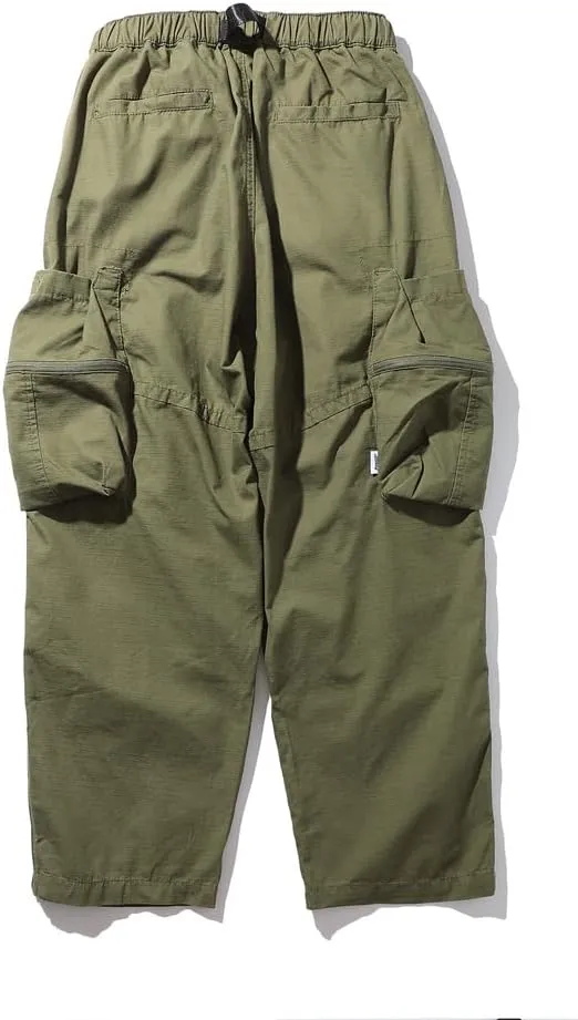 Men's Multi-Pocket Cargo Pants American Casual Wide Leg Trousers