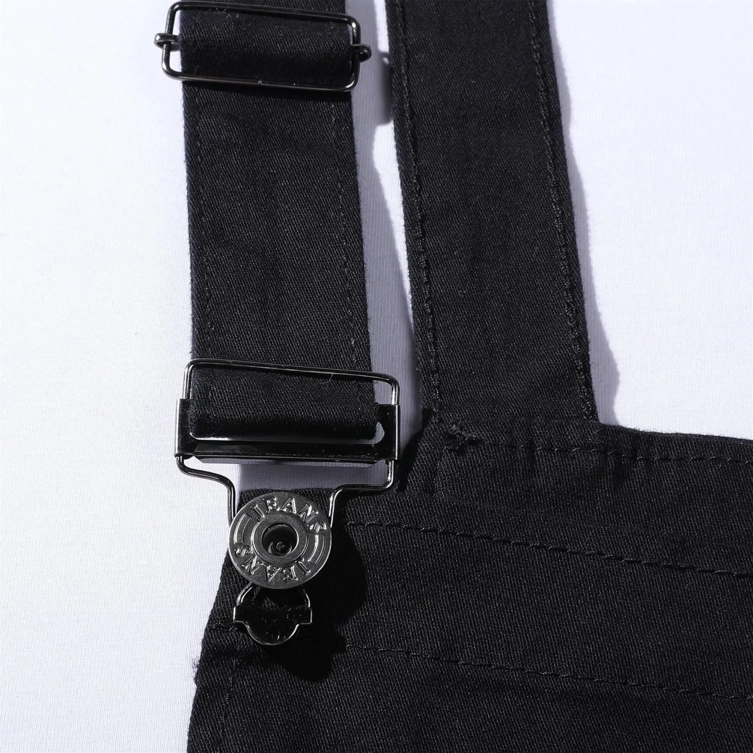 Men's Stylish Solid Casual Bib Overalls Adjustable Straps Loose Fit Jumpsuit Cargo Outdoor Overalls