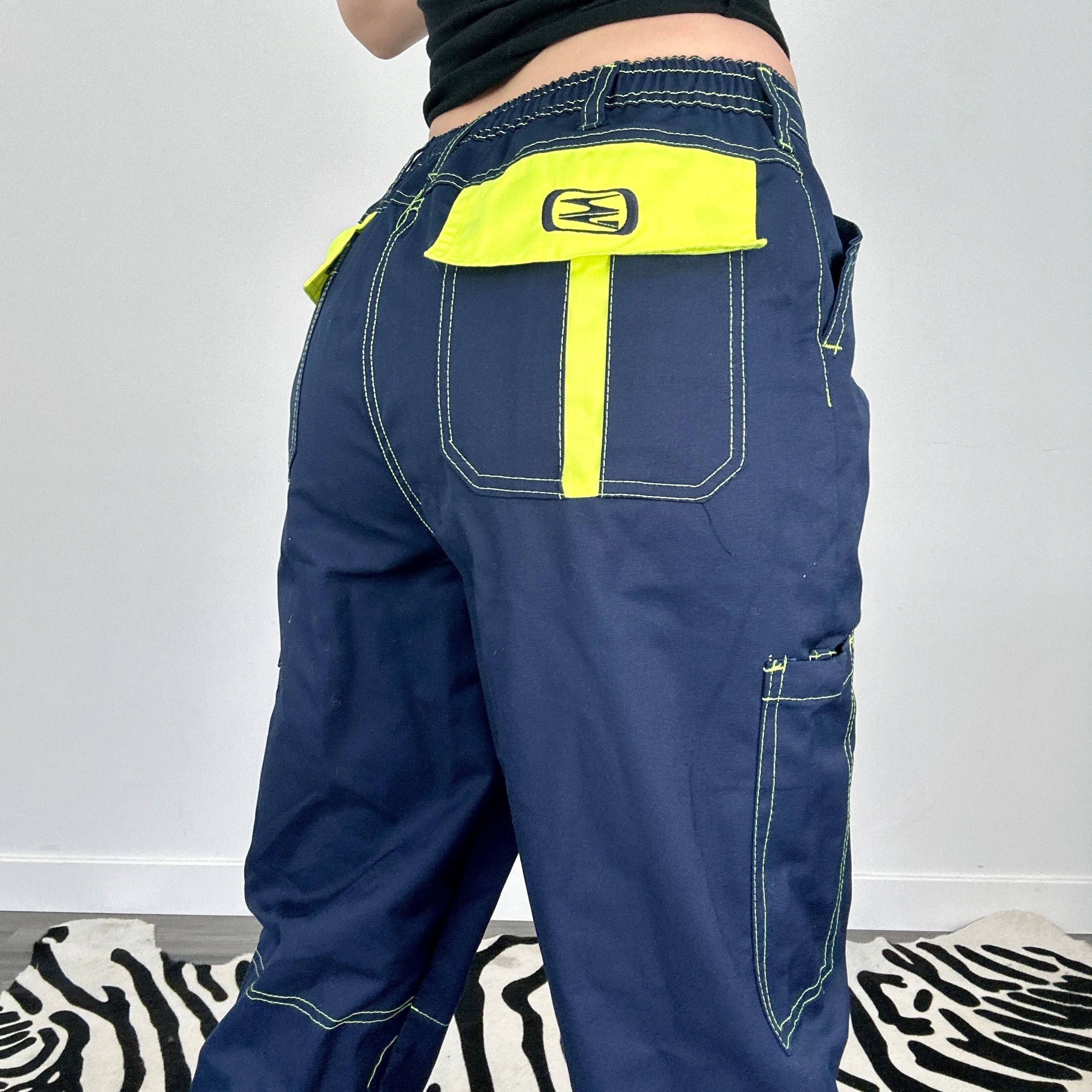 Navy Rave Cargos