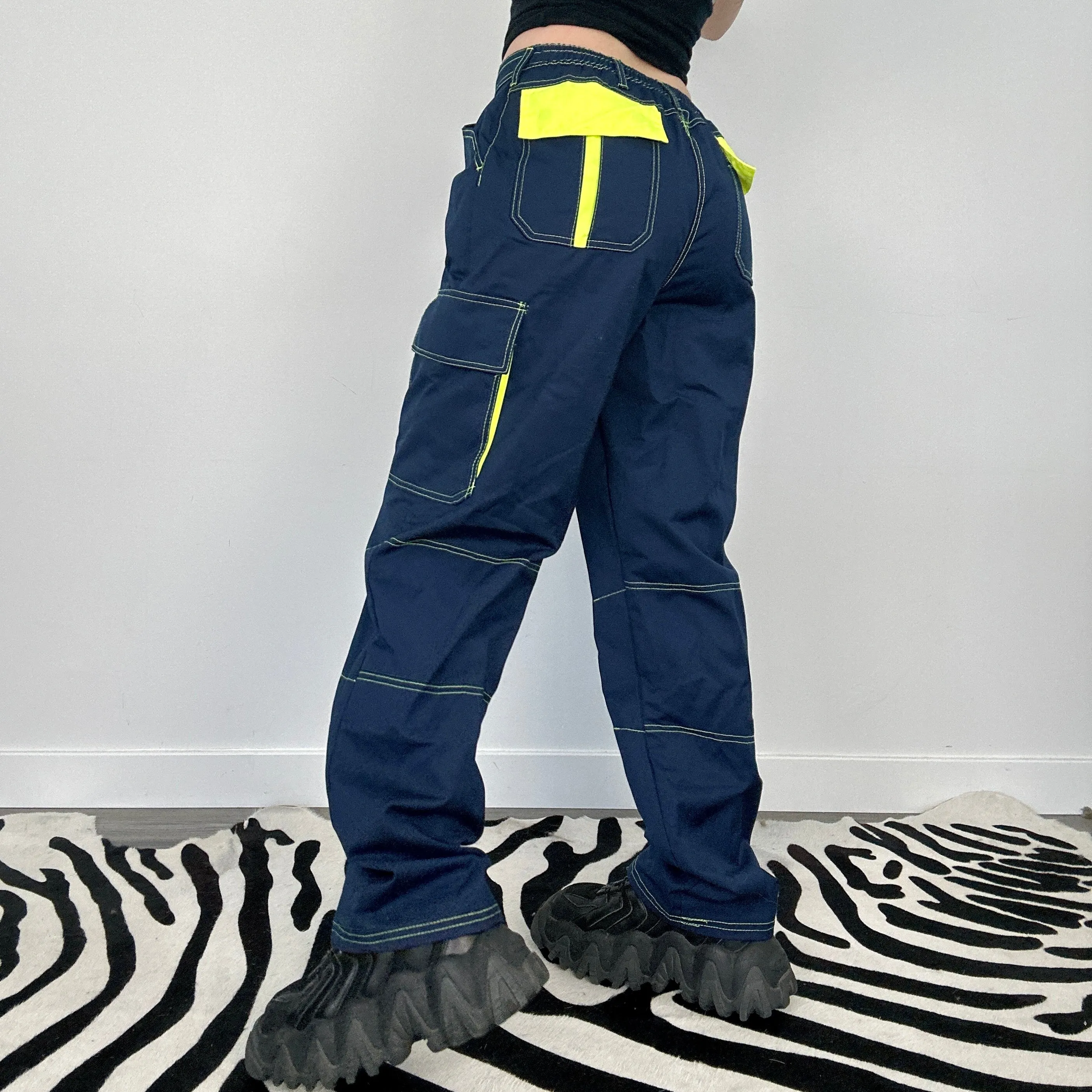 Navy Rave Cargos