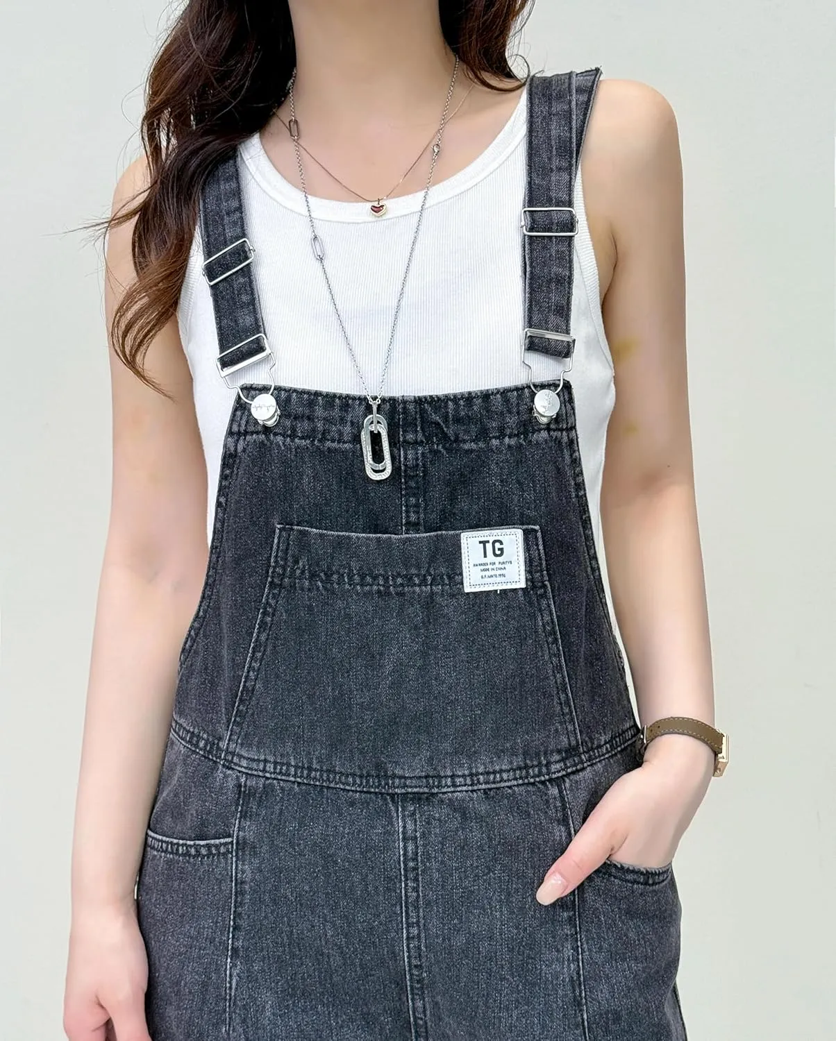 Overalls for Women Denim Shorts Overalls Summer Casual Loose Fit Adjustable Rompers Jean jumpsuit Bib Shortalls 2025