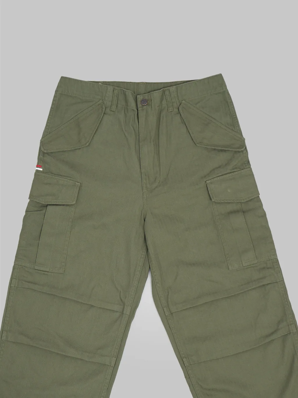 Tanuki Herringbone M-65 Pants Army Green