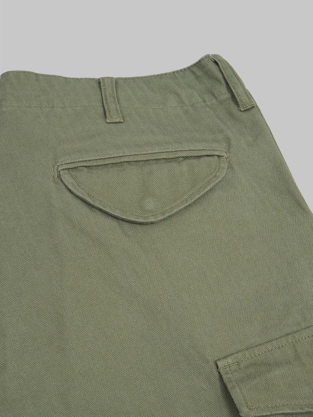 Tanuki Herringbone M-65 Pants Army Green