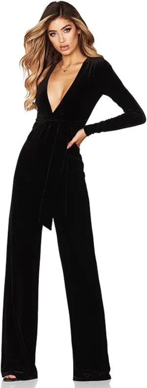 Women's Christmas Velvet Jumpsuit Overalls Pants
