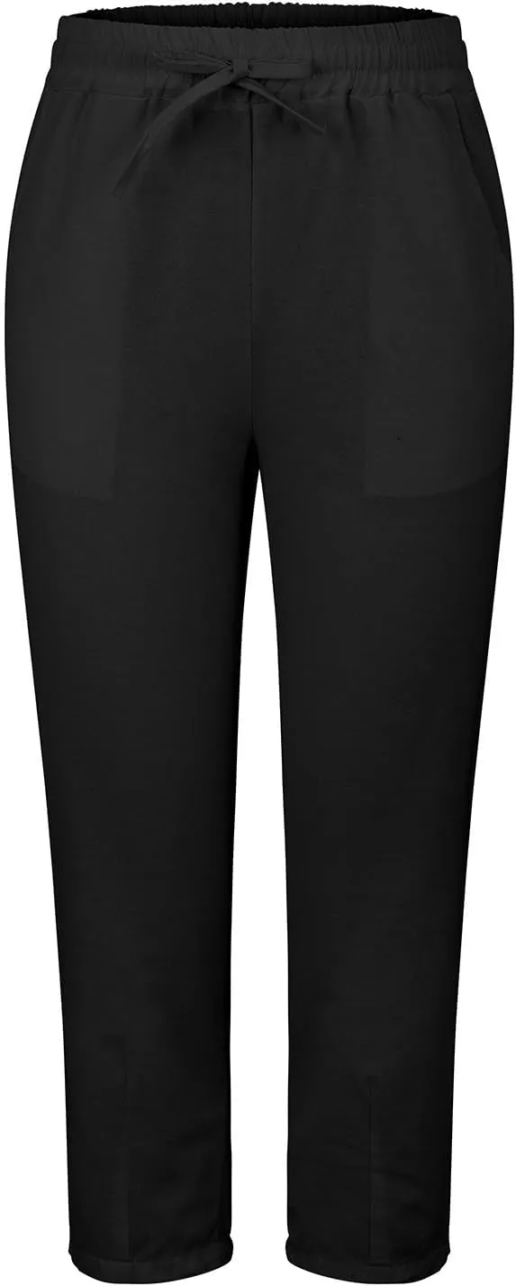 Women's Cotton Linen Pants Straight Leg Elastic Drawstring Trousers Casual 2025 Summer Beach Lounge Pant